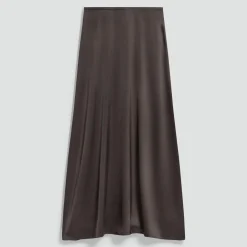 A-Line Maxi Skirt in Satin