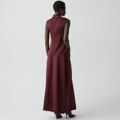 A-Line Maxi Skirt in Satin