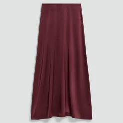 A-Line Maxi Skirt in Satin
