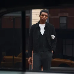 Amos Jacket in Suede