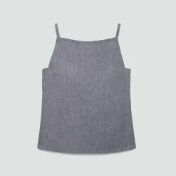 Apron Top in Fluid Linen