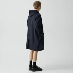 Balmacaan Coat in Motion Wool