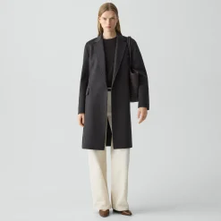 Belted Coat in Double-Face Wool-Cashmere