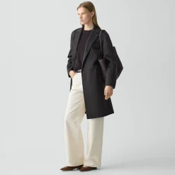 Belted Coat in Double-Face Wool-Cashmere