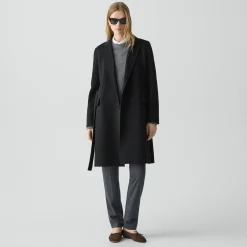 Belted Coat in Double-Face Wool-Cashmere