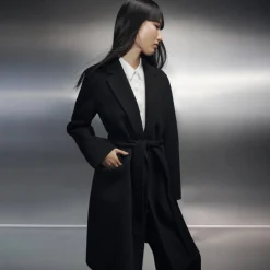 Belted Coat in Double-Face Wool-Cashmere