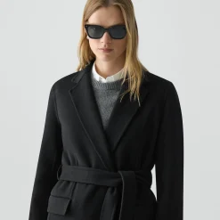 Belted Coat in Double-Face Wool-Cashmere