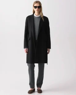 Belted Coat in Double-Face Wool-Cashmere