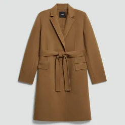 Belted Coat in Double-Face Wool-Cashmere
