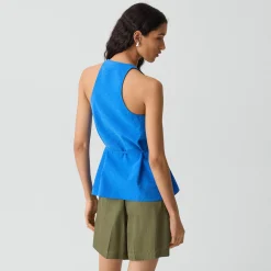 Belted Halter Top in Relaxed Silk