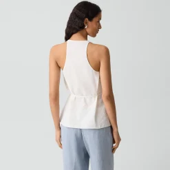 Belted Halter Top in Relaxed Silk