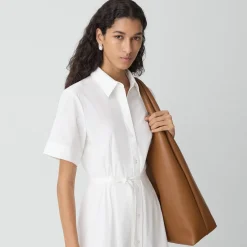 Belted Shirt Dress in Good Poplin