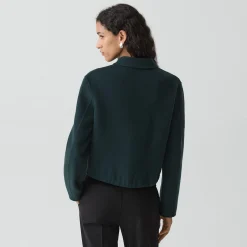 Blouson Jacket in Double-Face Wool-Cashmere