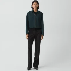 Blouson Jacket in Double-Face Wool-Cashmere