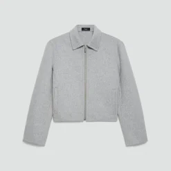 Blouson Jacket in Double-Face Wool-Cashmere