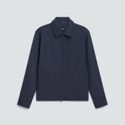 Blouson Zip Jacket in Precision Piqué