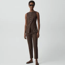 Boatneck Cutaway Top in Good Linen