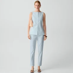 Boatneck Cutaway Top in Good Linen