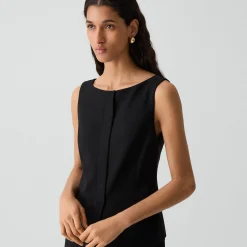 Boatneck Mini Dress in Admiral Crepe