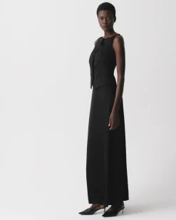 Boatneck Vest in Satin