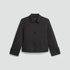 Boxy Cuff Jacket in Double-Face Wool-Cashmere