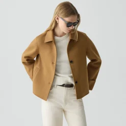 Boxy Cuff Jacket in Double-Face Wool-Cashmere