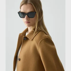 Boxy Cuff Jacket in Double-Face Wool-Cashmere