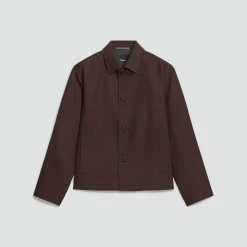 Boxy Jacket in Twill Blend