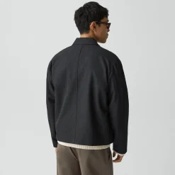 Boxy Jacket in Twill Blend