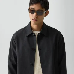 Boxy Jacket in Twill Blend