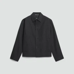 Boxy Jacket in Twill Blend