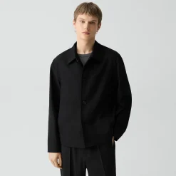 Boxy Jacket in Twill Blend
