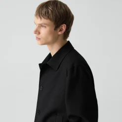 Boxy Jacket in Twill Blend