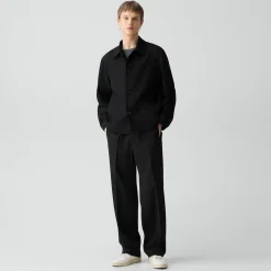 Boxy Jacket in Twill Blend
