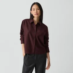 Boxy Shirt in Sleek Flannel