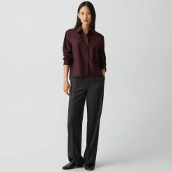 Boxy Shirt in Sleek Flannel