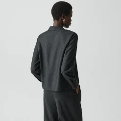 Boxy Shirt in Sleek Flannel