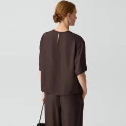 Boxy Tee in Washed Twill