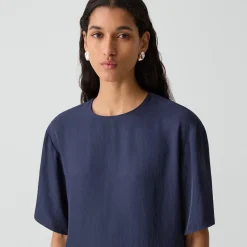 Boxy Tee in Washed Twill