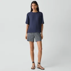 Boxy Tee in Washed Twill