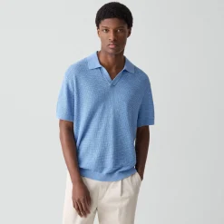 Brenan Polo Shirt in Pacific Linen