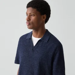 Brenan Polo Shirt in Pacific Linen