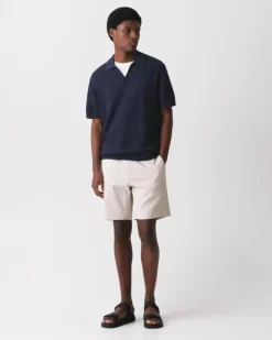 Brenan Polo Shirt in Pacific Linen