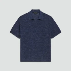 Brenan Polo Shirt in Pacific Linen