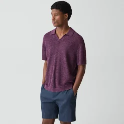 Brenan Polo Shirt in Pacific Linen