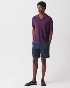 Brenan Polo Shirt in Pacific Linen