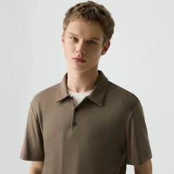 Bron Polo Shirt in Anemone Modal Jersey