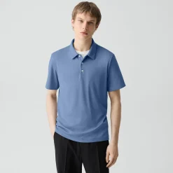 Bron Polo Shirt in Anemone Modal Jersey