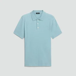Bron Polo Shirt in Cosmos Slub Cotton