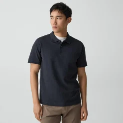 Bron Polo Shirt in Cosmos Slub Cotton
